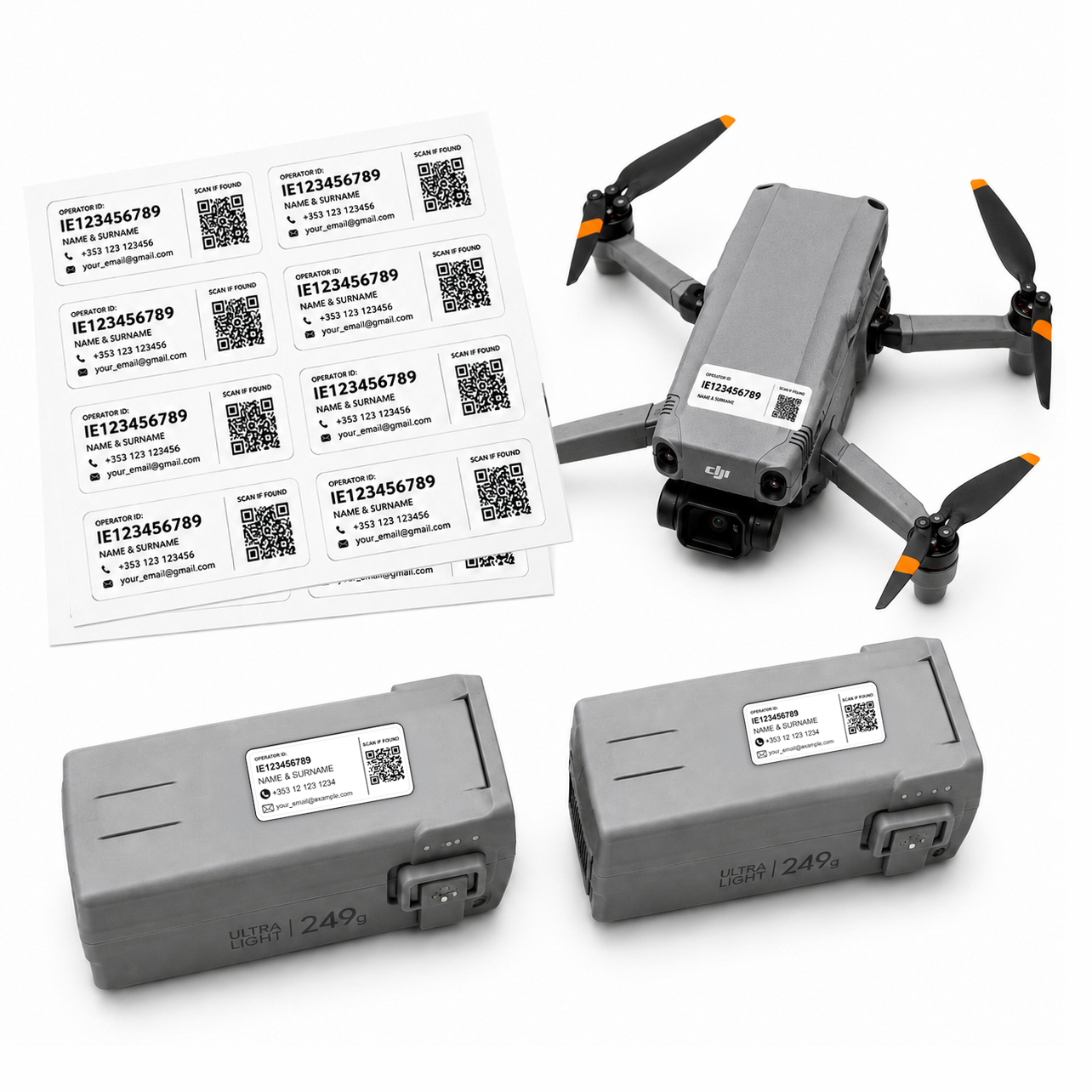 Drone ID Stickers Printmania