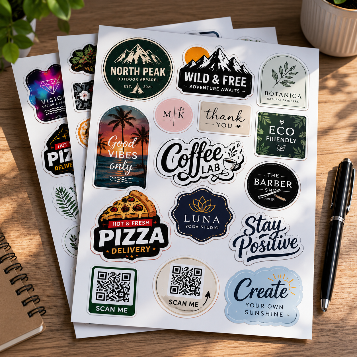 Custom Sticker Sheets Printing