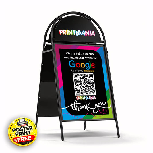 Curved Top A-Board Pavement Sign