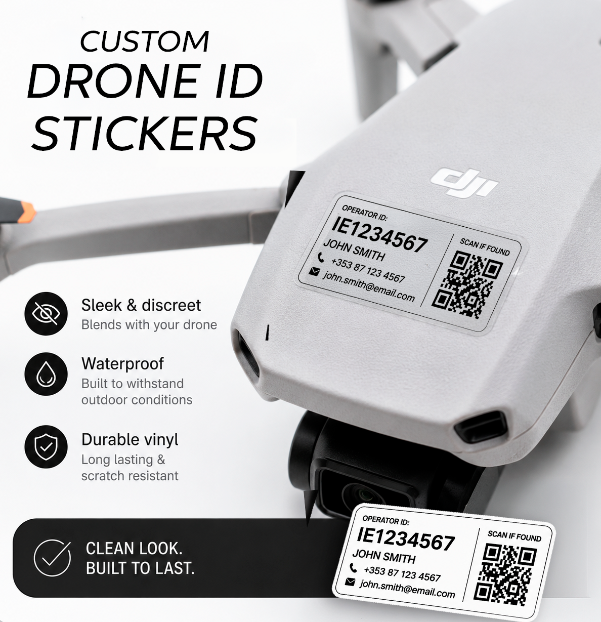 Drone ID Stickers Printmania