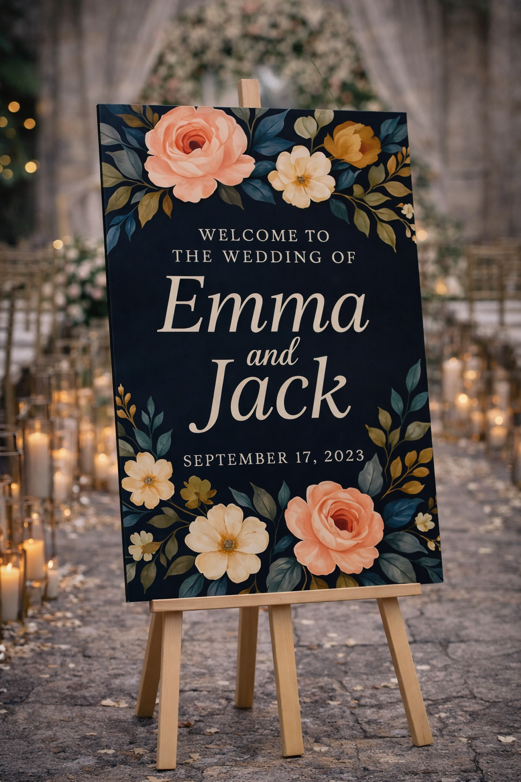 Personalised Wedding Welcome Sign