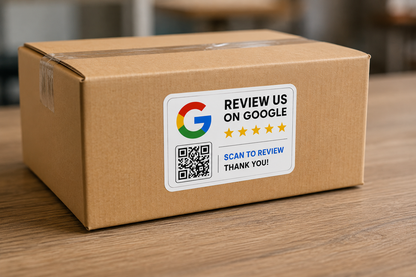 Personalised Google Review Qr Code Stickers Printmania Ireland