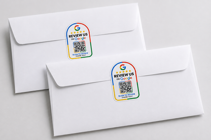 Personalised Google Review Qr Code Stickers Printmania Ireland