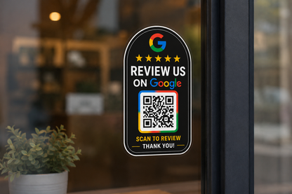 Personalised Google Review Qr Code Stickers Printmania Ireland