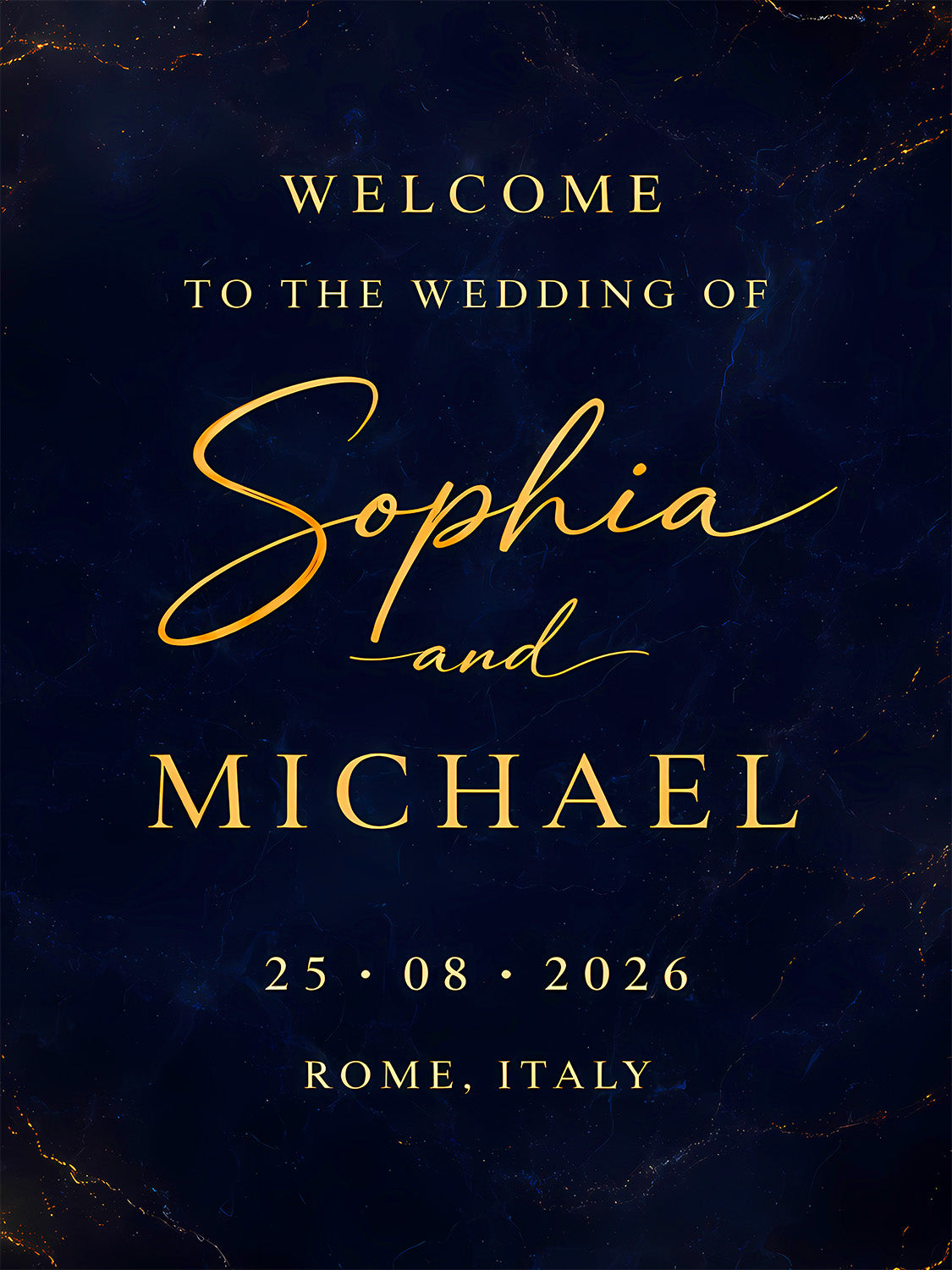 Personalised Wedding Welcome Sign