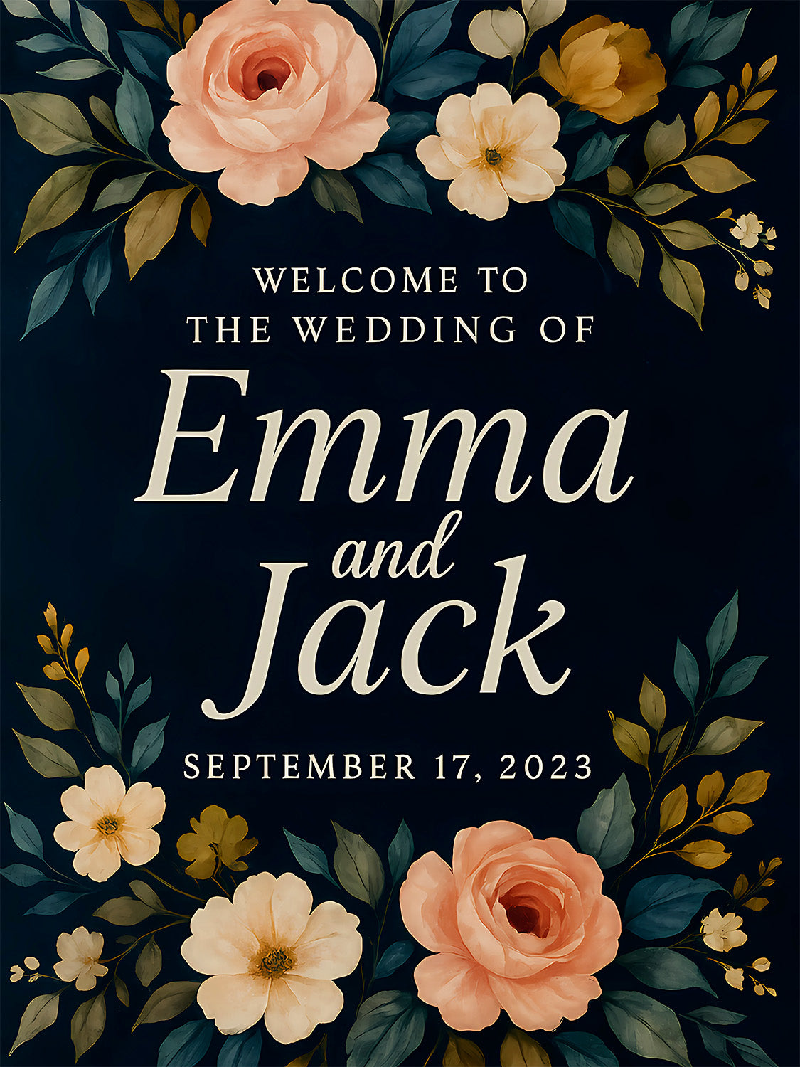 Personalised Wedding Welcome Sign