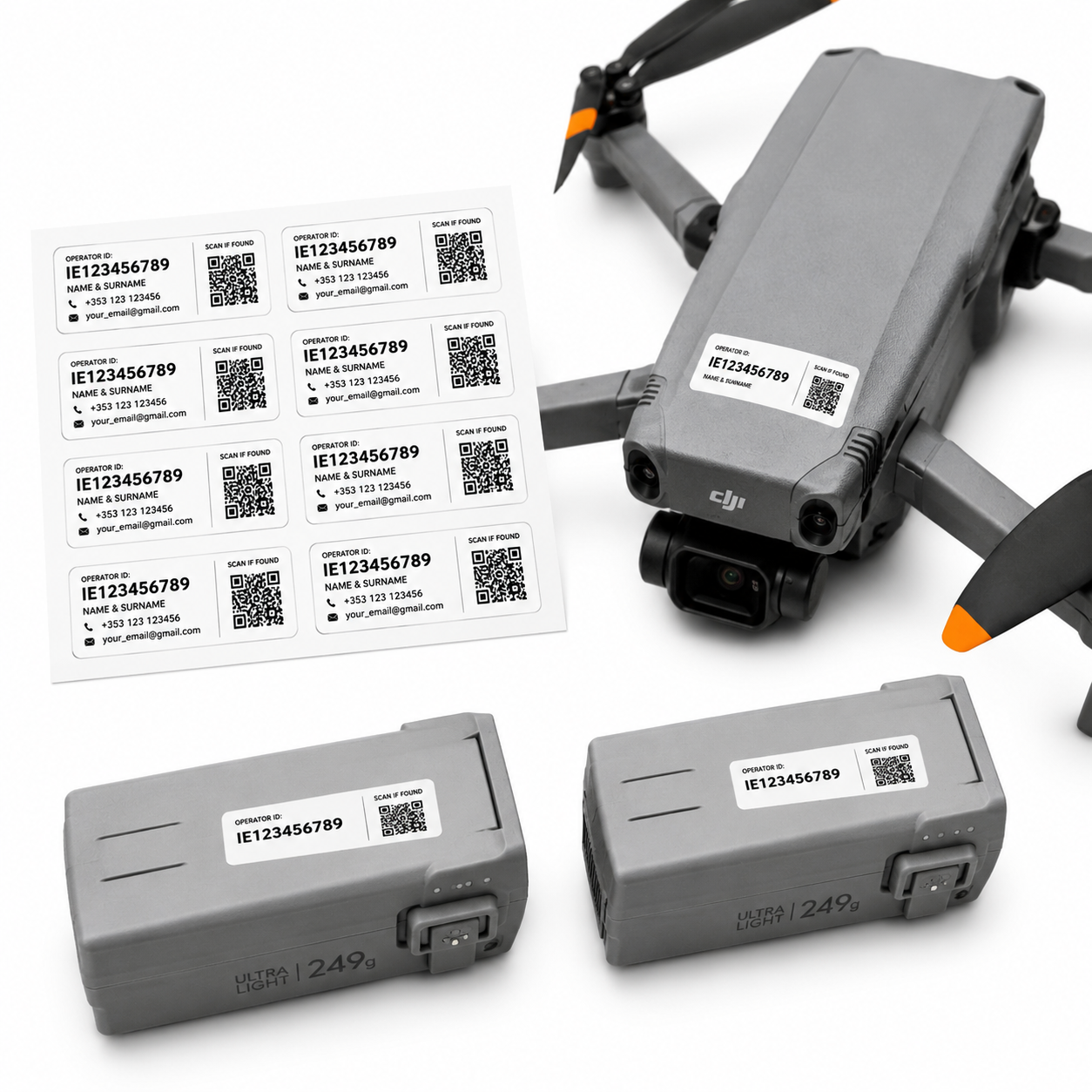 Drone ID Stickers